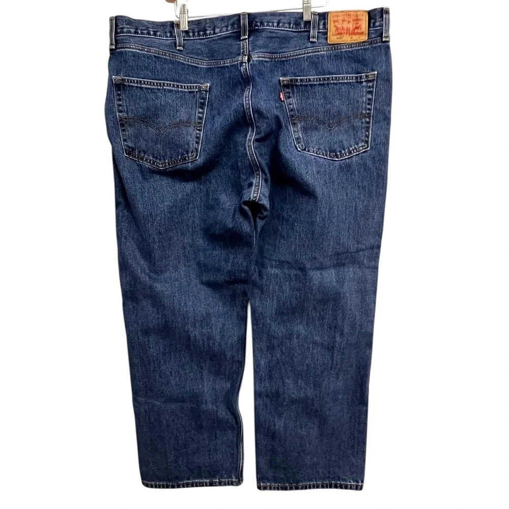 Levis‎ 505 Jeans Mens 46x29 Blue Wash Regular Straight Denim 5 Pocket No Size